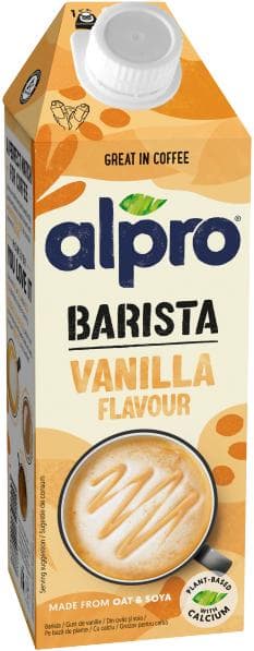 Alpro Barista ovesno-sójový nápoj s vanilkovou příchutí