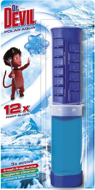Dr. DEVIL 3in1 WC POINT BLOCK Polar aqua