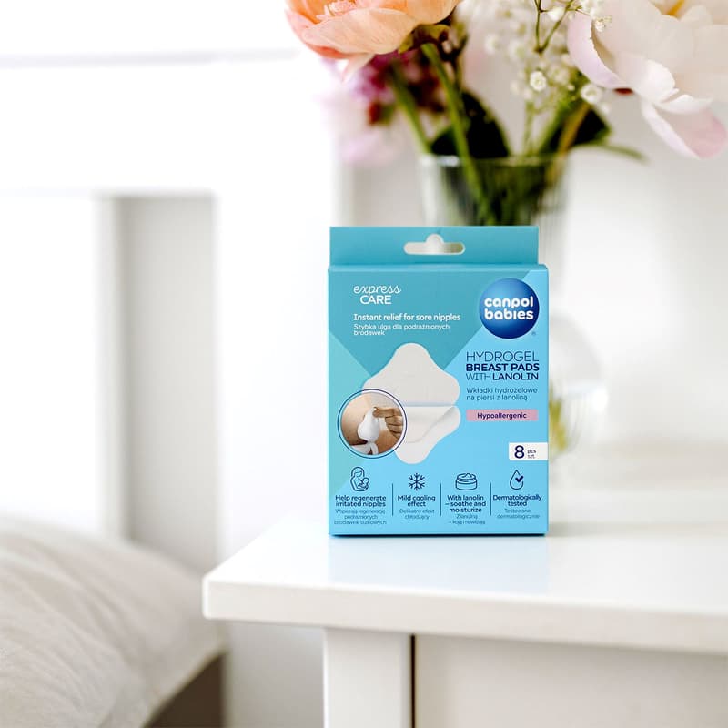 Canpol babies Hydrogel Soothing Breast Pads with Lanolin