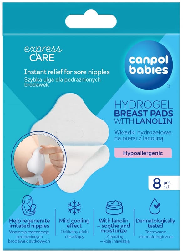 Canpol babies Hydrogel Soothing Breast Pads with Lanolin