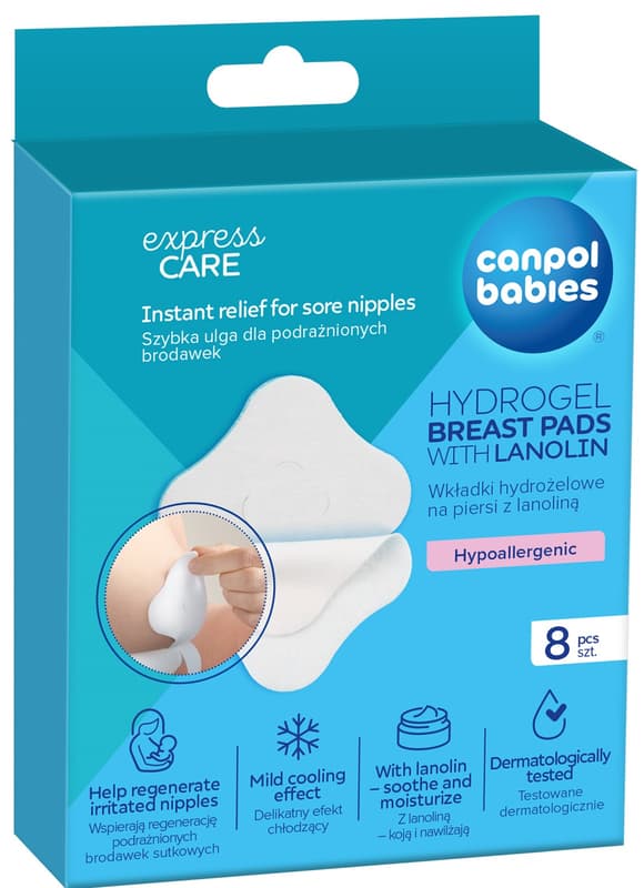 Canpol babies Hydrogel Soothing Breast Pads with Lanolin