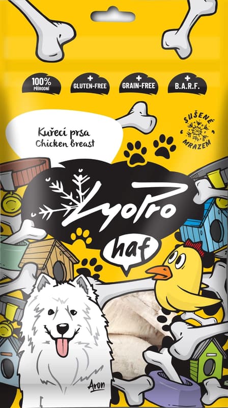 Lyopro Lyofilizovaná kuřecí prsa pro psy