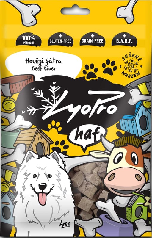 Lyopro Lyofilizovaná hovězí játra pro psy