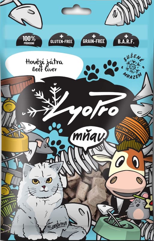 Lyopro Beef liver cubes for cats