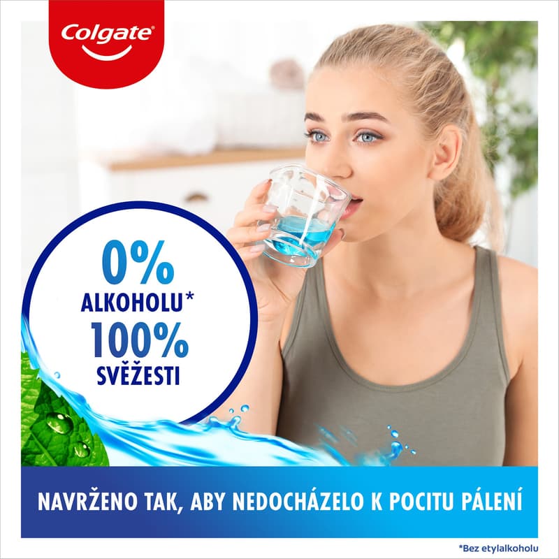Colgate Plax Cool Mint alcohol-free mouthwash