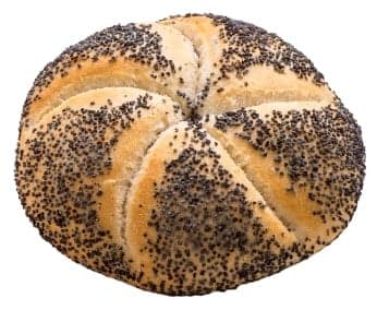 Kaiser bun with poppy seeds