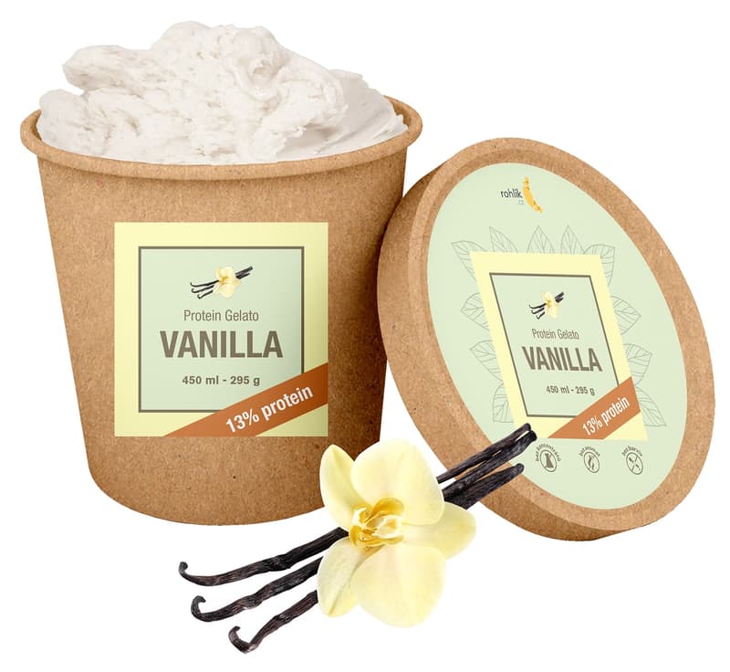 Zmrzlina Protein gelato vanilka