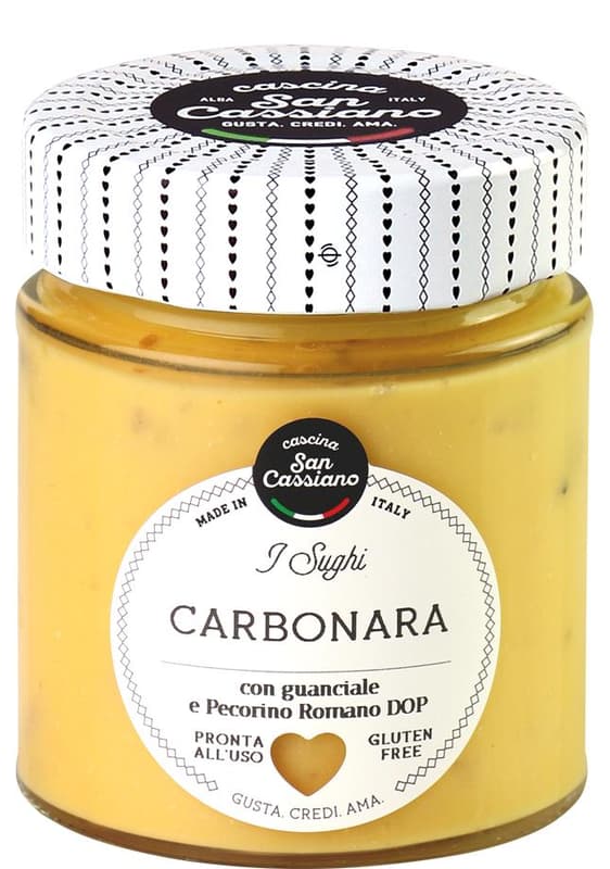 Cascina San Cassiano Carbonara sauce with eggs and pancetta