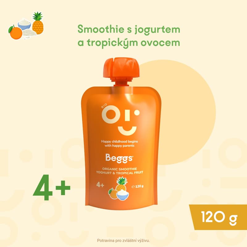 Beggs BIO Smoothie s jogurtem a tropickým ovocem