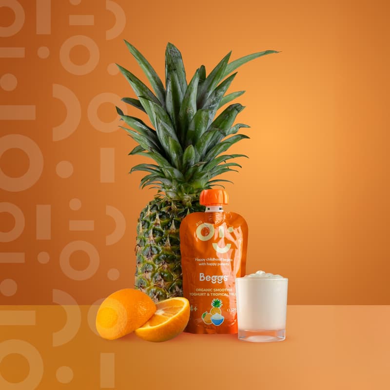 Beggs BIO Smoothie s jogurtem a tropickým ovocem