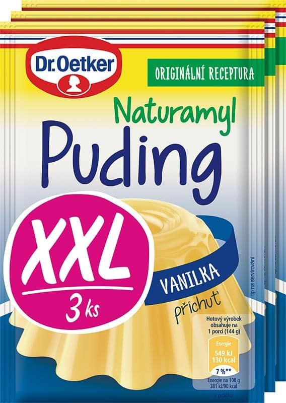 Dr.Oetker Naturamyl puding vanilkový 3 ks
