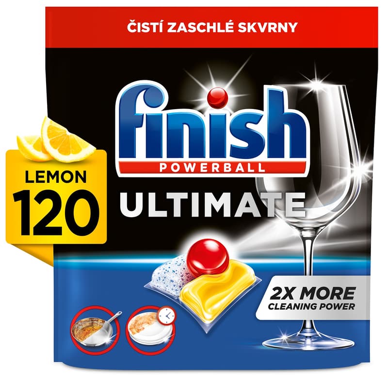 Finish Ultimate All in 1 Lemon Sparkle kapsle do myčky nádobí