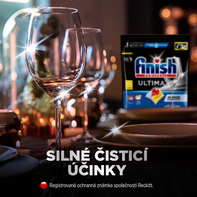Finish Ultimate All in 1 Lemon Sparkle kapsle do myčky nádobí