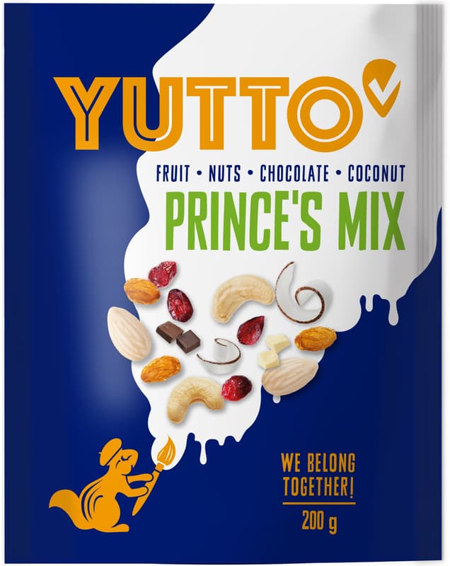 Yutto Prince's mix – a mixture of dried fruit, nuts and chocolate