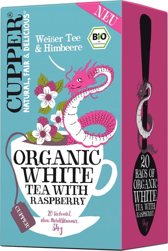 Cupper Organic White tea with raspberry