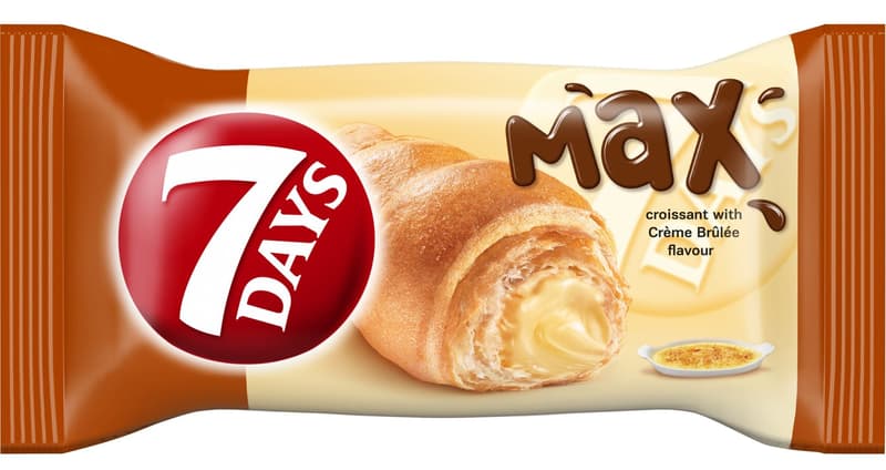 7Days Croissant creme brulee flavor