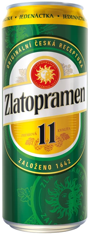 Zlatopramen 11 Beer can