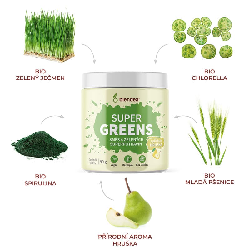 Blendea Super Greens hruška 90g