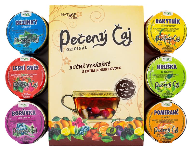 Nature Notea Set of 6 Roasted Teas - Elderberry, Sea Buckthorn, Forest Blend, Pear, Blueberry and Orange