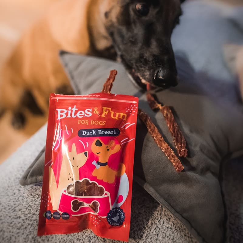 Akinu Bites & Fun kachní prsíčka pamlsek pro psy