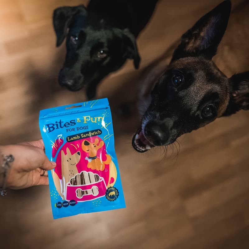 Akinu Bites&Fun Lamb sandwich treats for dogs