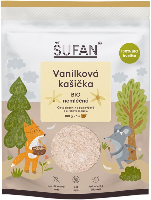 Šufan BIO Non-dairy Vanilla Porridge