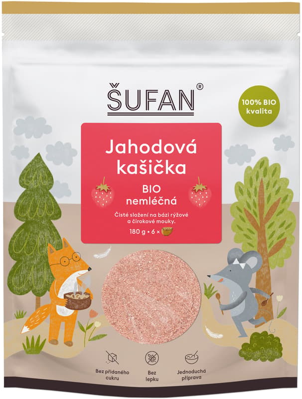Šufan BIO Non-dairy Strawberry Porridge