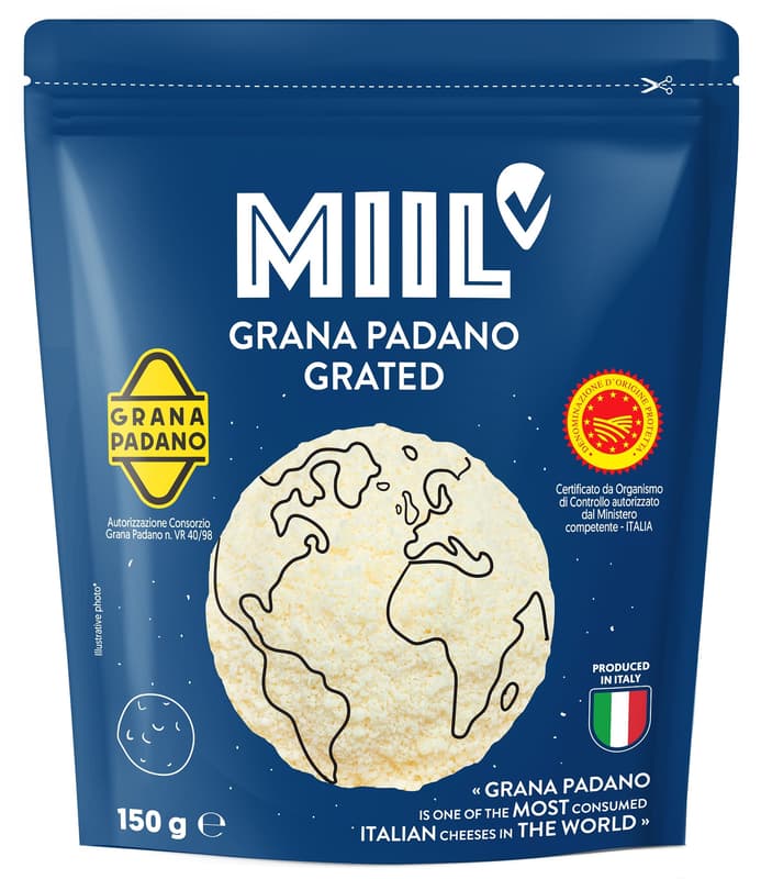 Miil Grana Padano DOP strouhaný