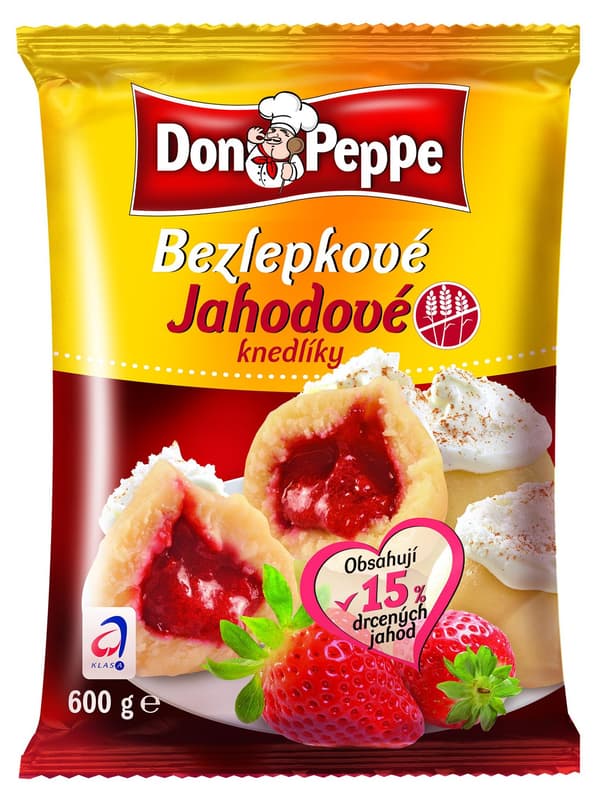 Don Peppe Bezlepkové jahodové knedlíky