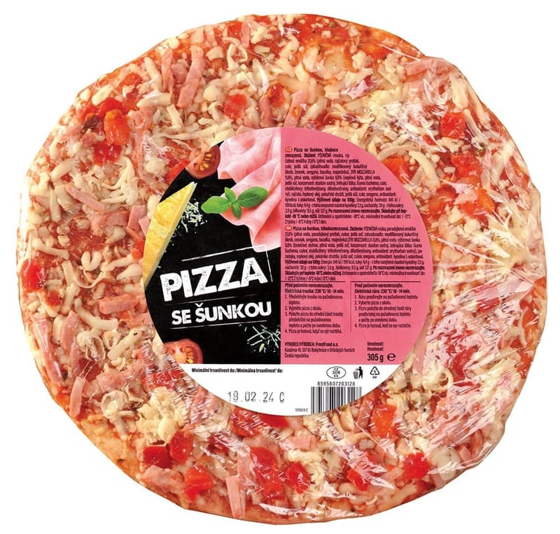 Ham pizza