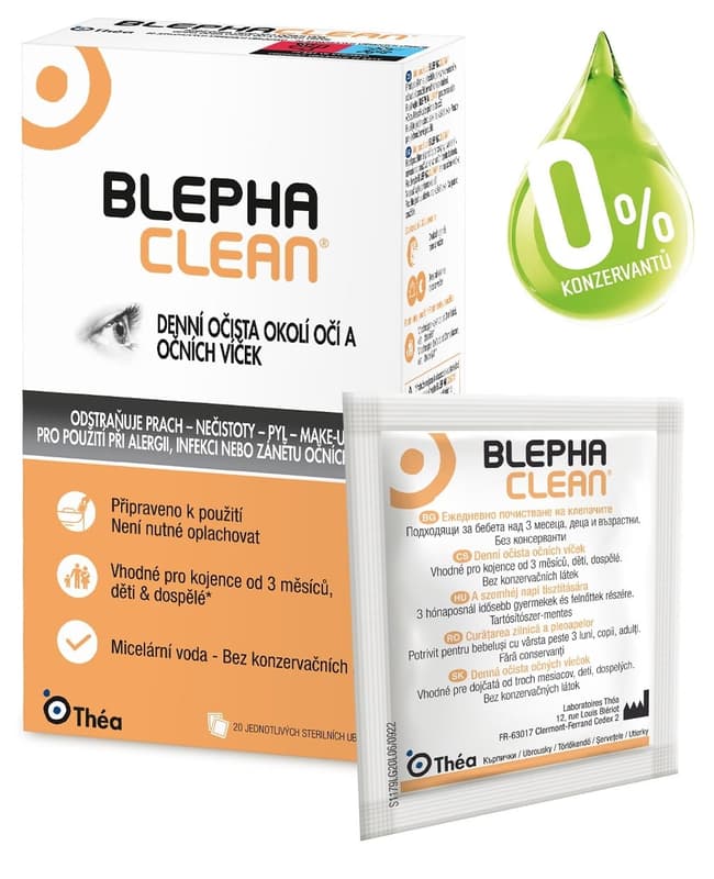 Blephaclean 20 sterilních tamponů