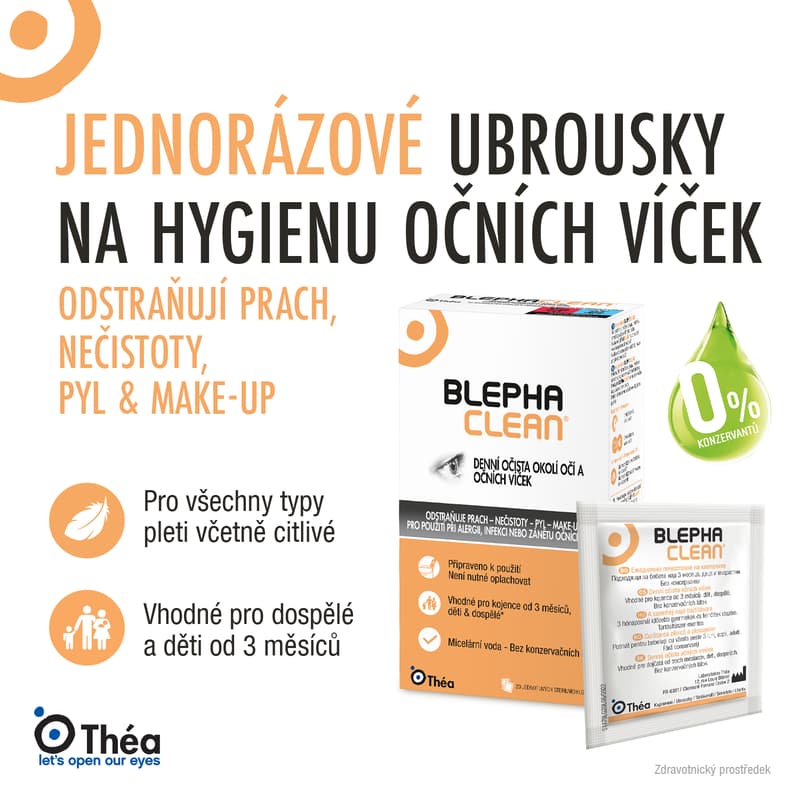 Blephaclean 20 sterilních tamponů