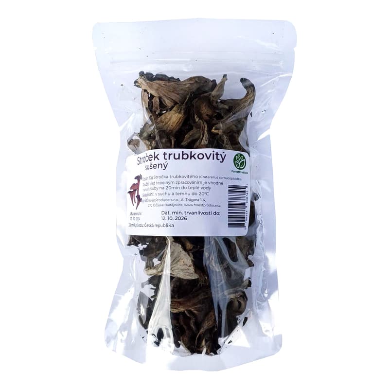 Craterellus cornucopioides dried, package