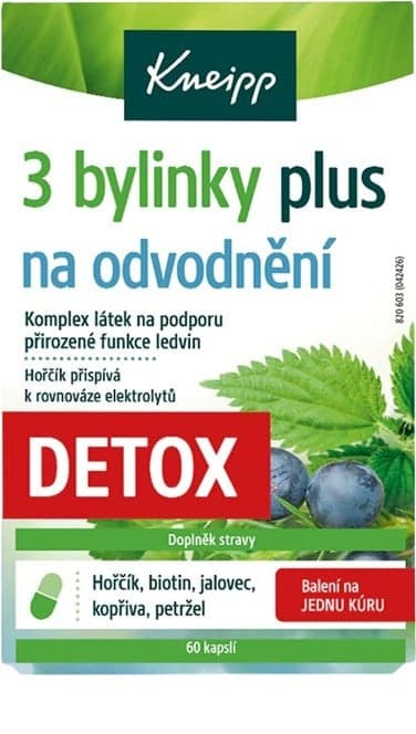 KNEIPP 3 bylinky plus na odvodnění tob.60