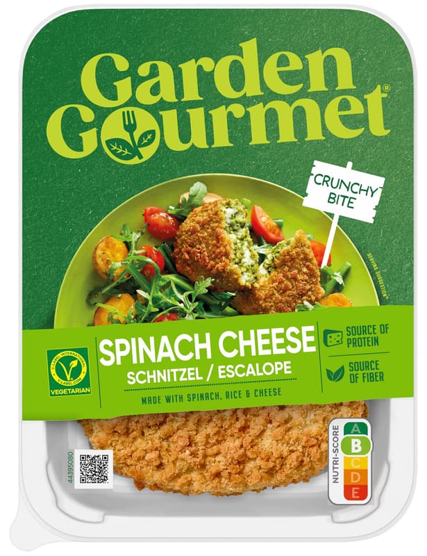 Garden Gourmet Vegetarian spinach and cheese steak