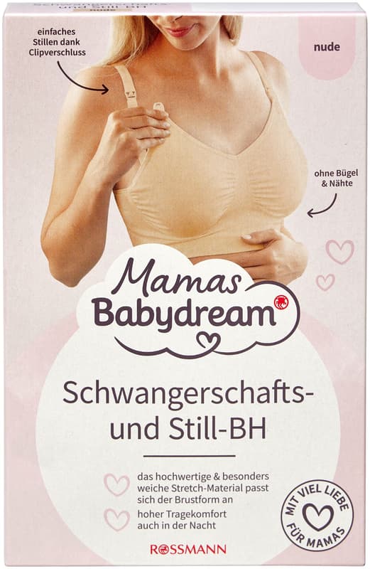 Babydream Mamas nursing bra nude L