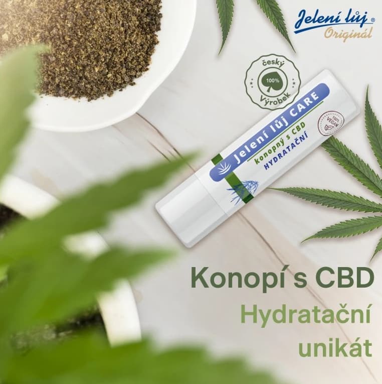 Jelení lůj CARE konopný s CBD hydratační