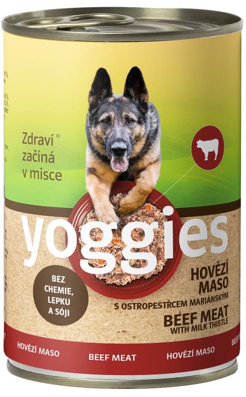 Yoggies Canned Beef with Milk Thistle for Dogs