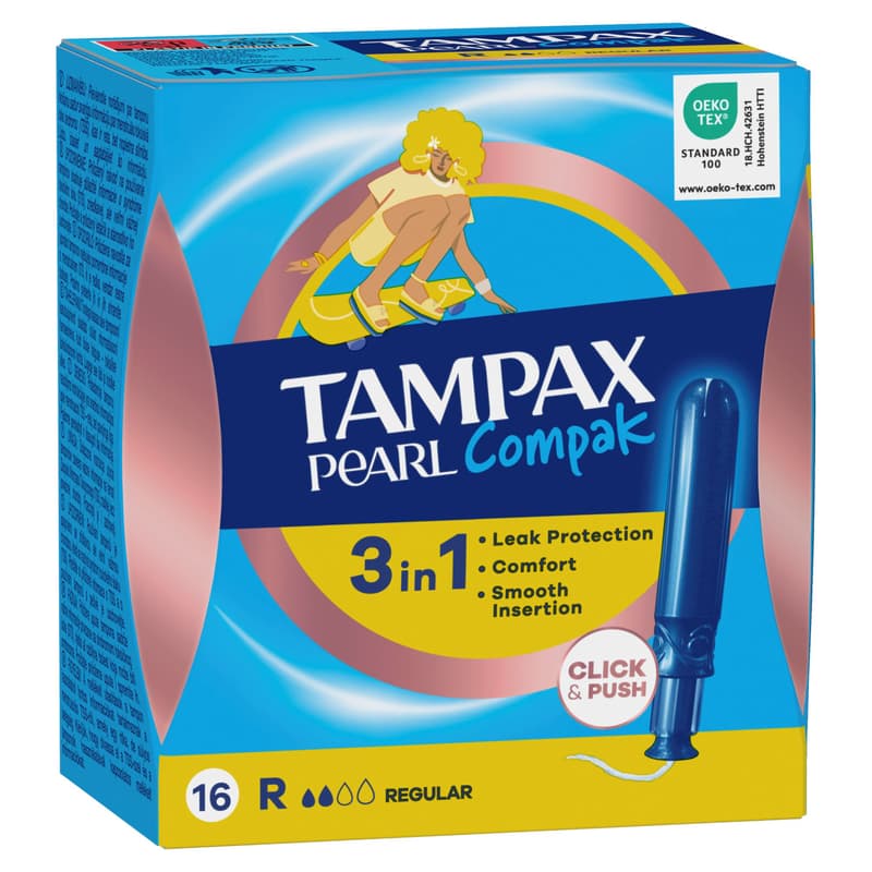 Tampax Pearl Compak Regular tampony s aplikátorem