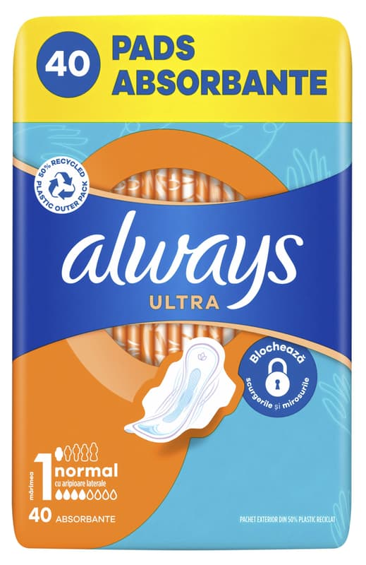 Always Ultra Den vložky normal s křidélky