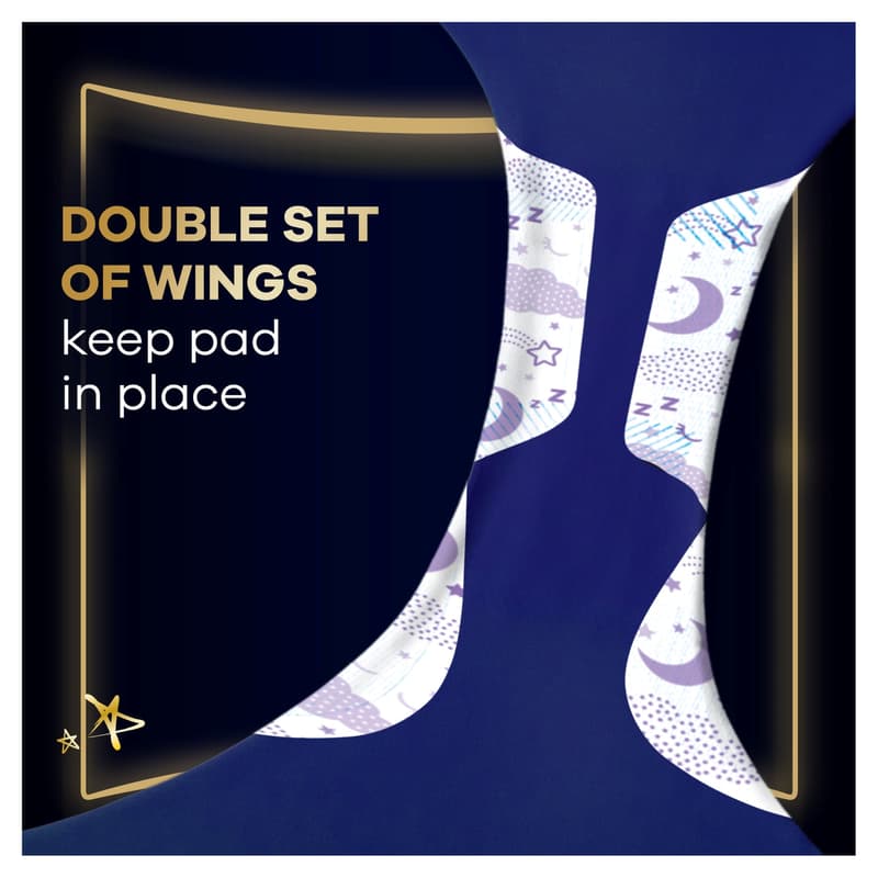 Always Ultra Sanitary Towels Secure Night Extra (Size 5) Wings