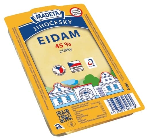 Madeta Southbohemian edam 45% slices