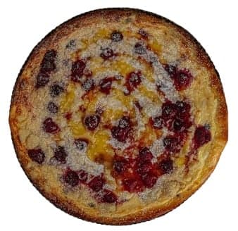 Karlovský frgál cottage cheese with raspberries