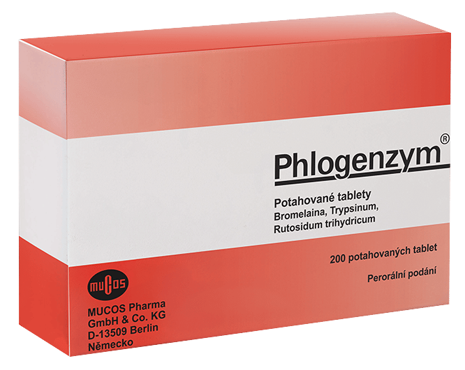 PHLOGENZYM 90MG/48MG/100MG Enteric-coated tablet 200 III