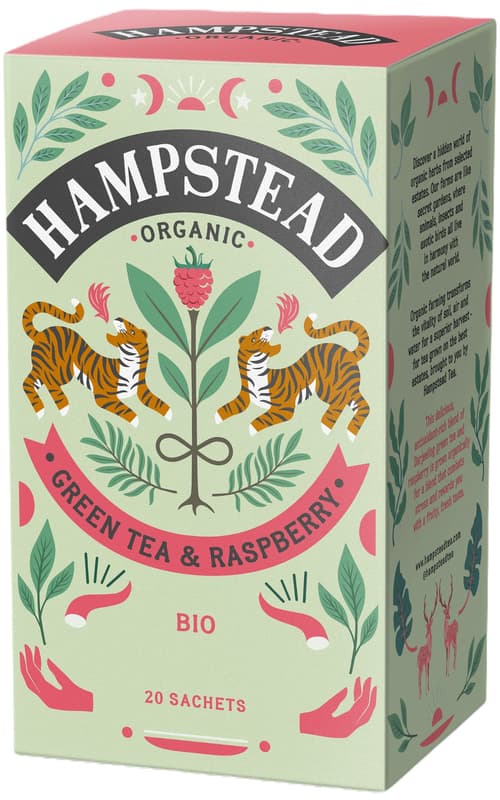 Hampstead Tea BIO green tea with raspberries