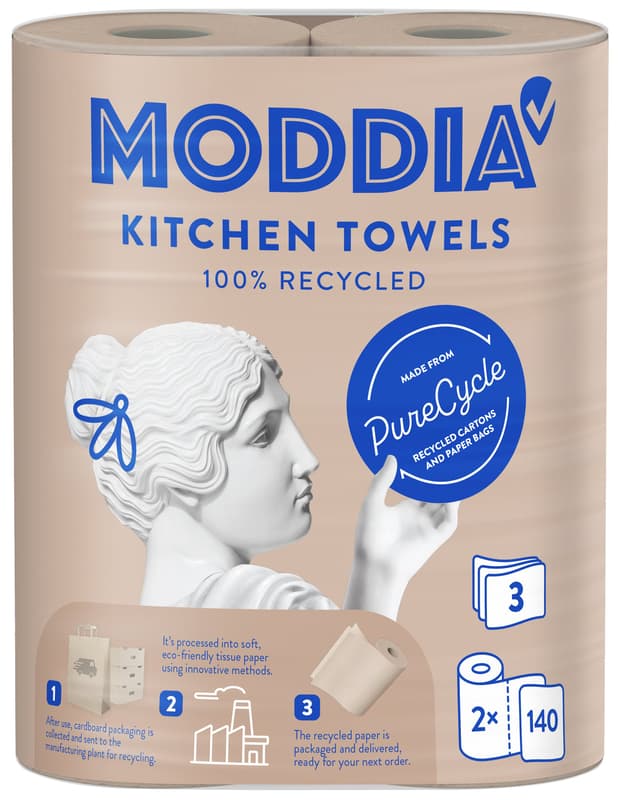 Moddia Paper towels PureCycle 3ply