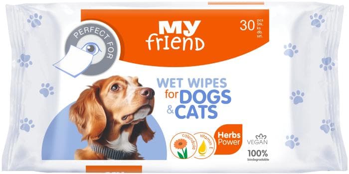 My Friend wet wipes for the eye area for dogs and cats