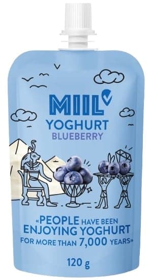 Miil Creamy yogurt blueberry, pouch