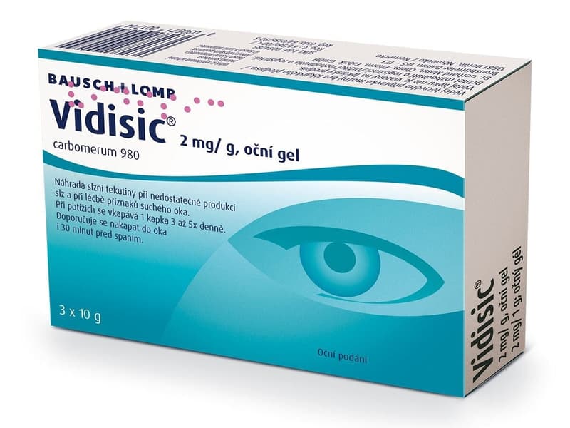 VIDISIC 2MG/G Oční gel 3X10G