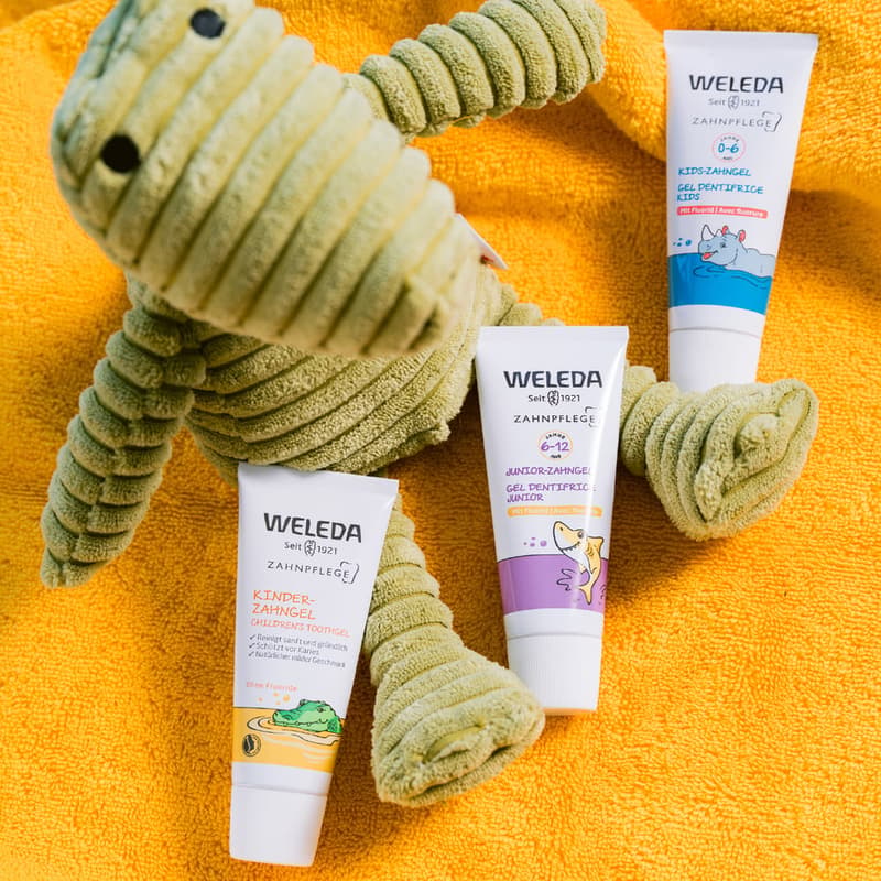 Weleda BIO Dětský zubní gel s fluoridem 0–6 let